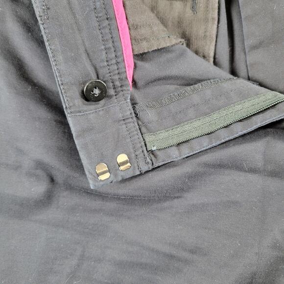 Talbots Womens Shorts 12 Black 10" Inseam Perfect Stretch‎ Flat Front Bermuda - Picture 2 of 13